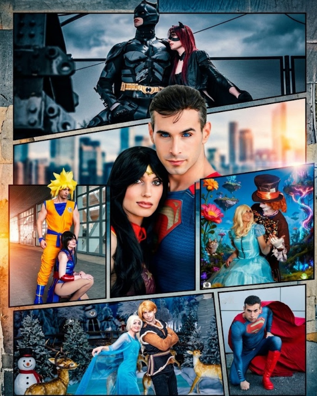 Festa a tema supereroi e personaggi